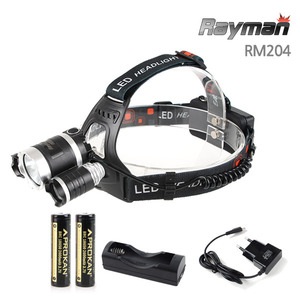 레이맨 RM204 헤드랜턴+18650(2알)충전풀세트 L2 LED