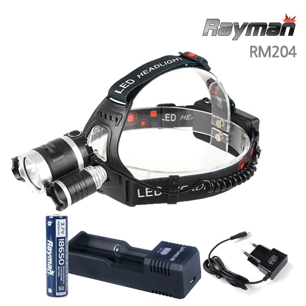 레이맨 RM204 헤드랜턴 L2 LED 2600mAh 충전풀세트