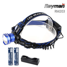 레이맨 RM203 헤드랜턴+18650(2알)충전기본세트L2 LED