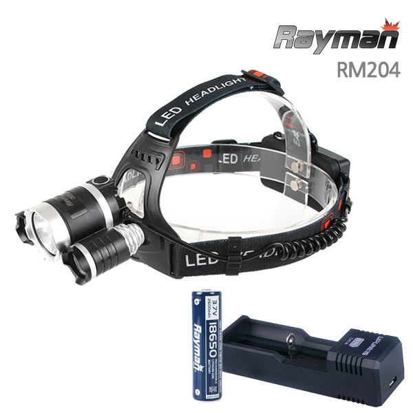 레이맨 RM204 헤드랜턴 L2 LED 2600mAh 충전기본세트