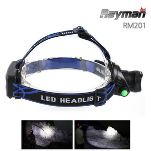 레이맨 RM201 헤드랜턴+18650(2알)충전기본세트T6 LED
